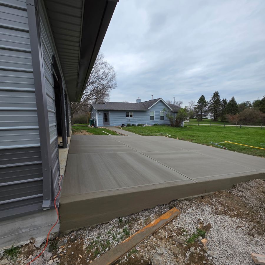 Concrete patio project